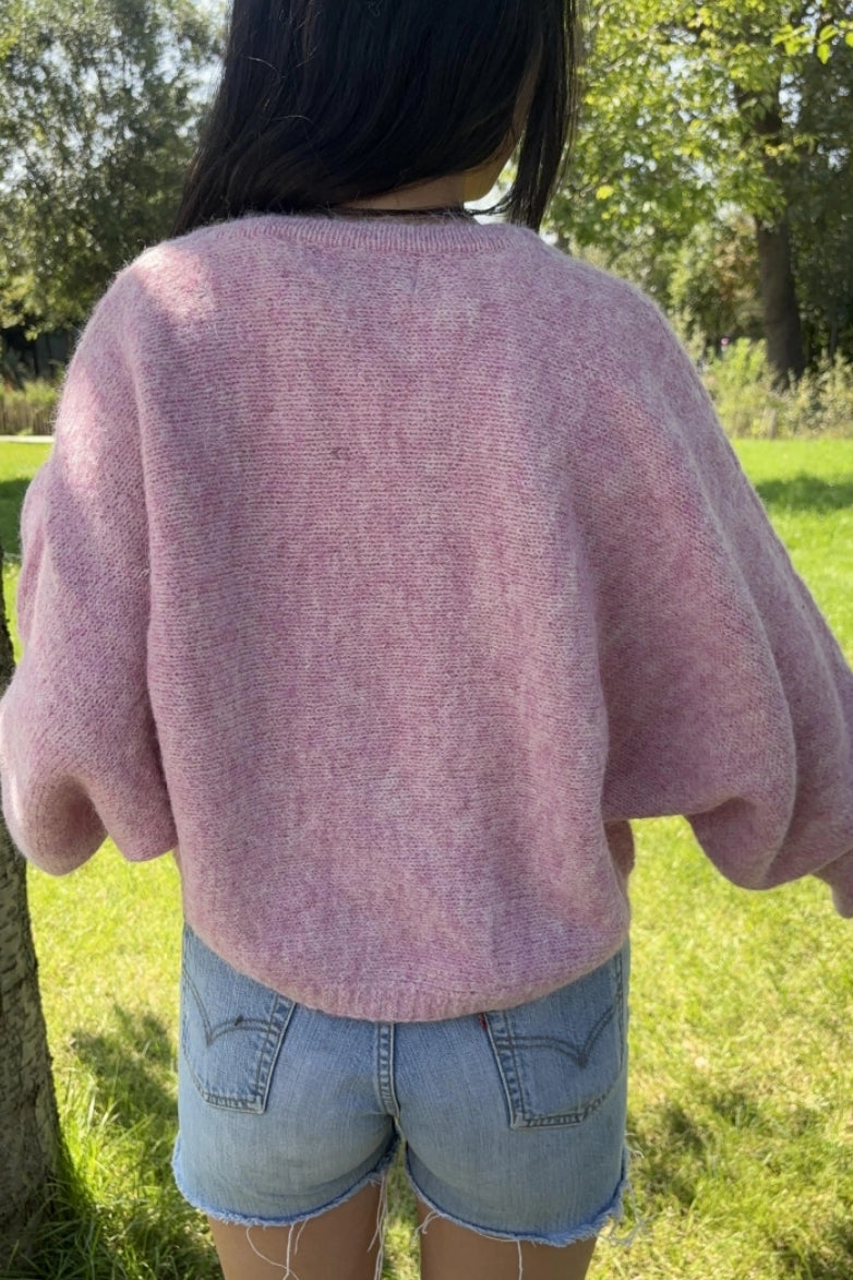Cardigan en laine coupe boule, TU