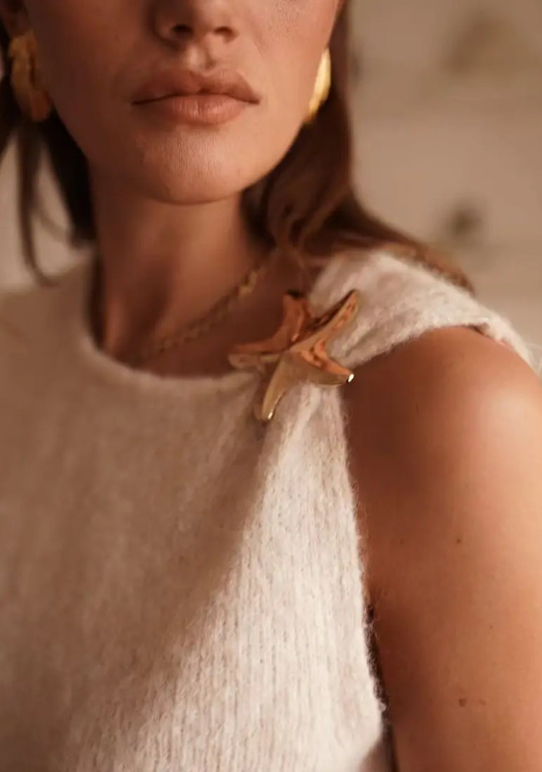 Pull sans manches doux Texturé, TU