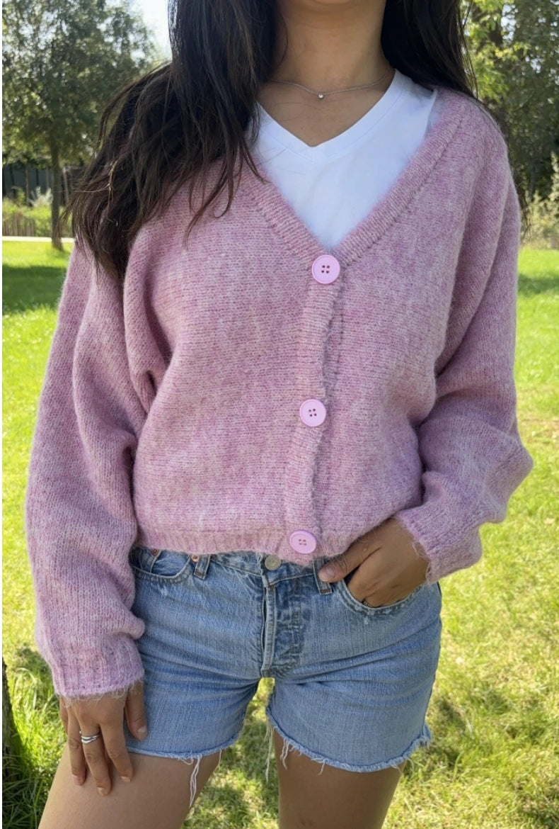 Cardigan en laine coupe boule, TU